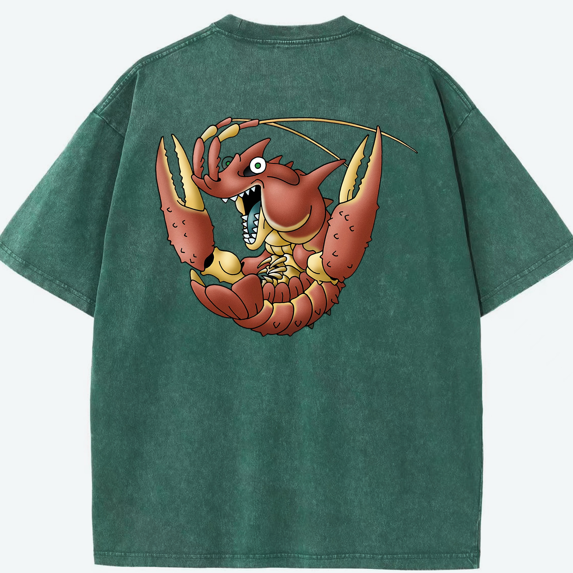 （画像用） ドラゴンクエスト Doragon Kuesuto Dragon Quest 綿100% ヴィンテージ風 半袖Tシャツ（背面プリント）